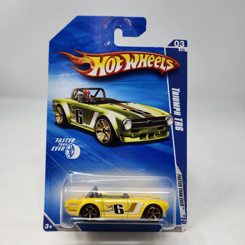 Triumph TR6 * Yellow * 2010 Hot Wheels Basic