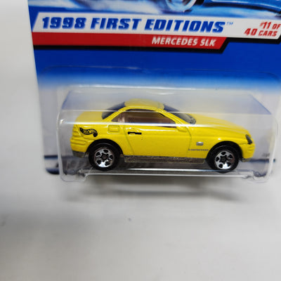 Mercedes SLK #646 * Yellow w/ 5sp Rims * Hot Wheels 1998