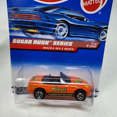 Mazda MX-5 Miata Reeses Sugar Rush * Orange * Hot Wheels