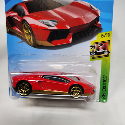 Aventador Miura Homage #239 * RED * Hot Wheels 2018