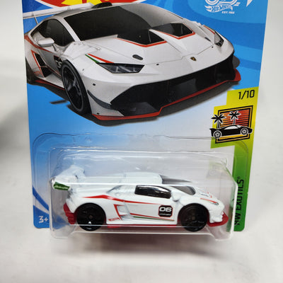 Lamborghini Huracan LP 620-2 Trofeo #150 * White * Hot Wheels 2018