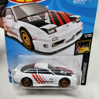 '96 Nissan 180SX Type X #214 * WHITE * Hot Wheels 2018