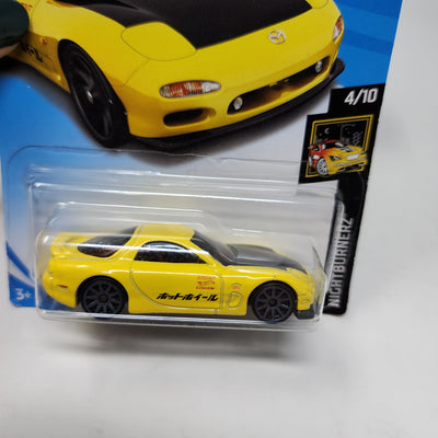 '95 Mazda RX-7 #16 * Yellow * Hot Wheels 2018