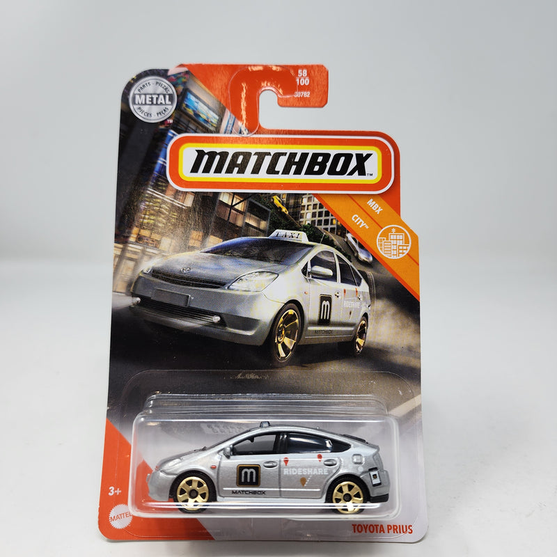 Toyota Prius Taxi * Silver * Matchbox Basic