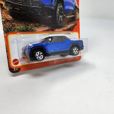 2024 Chevy Silverado EV #12 * BLUE * 2024 Matchbox Basic Case M