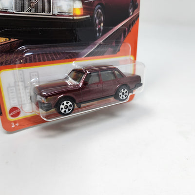 1986 Volvo 240 #88 * Burgundy * 2024 Matchbox Basic Case M