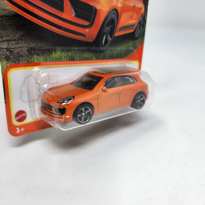 2022 Porsche Macan #11 * Orange * 2024 Matchbox Basic Case M