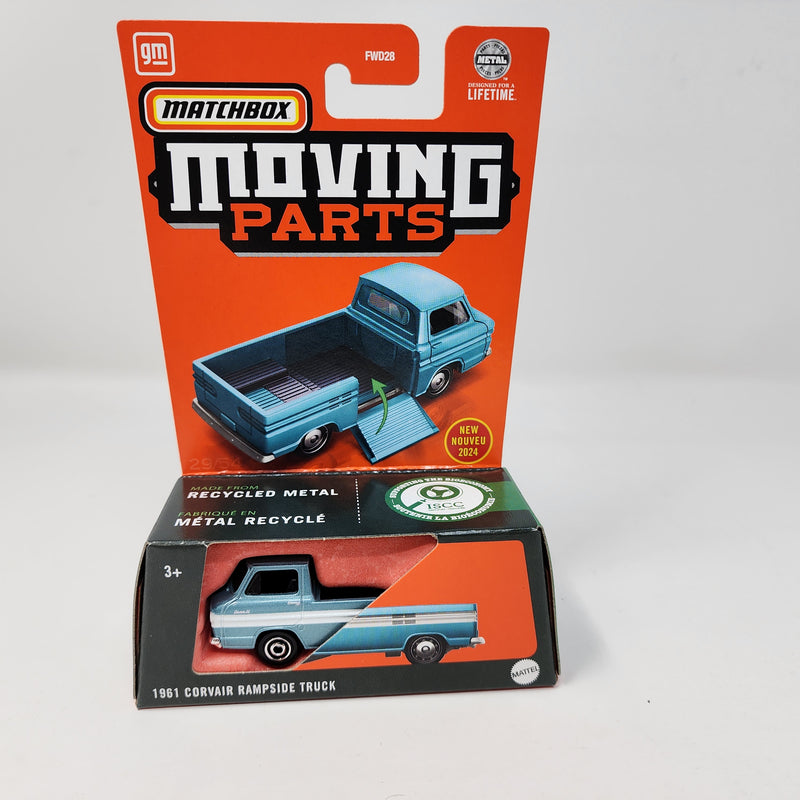 1961 Corvair Rampside Truck * Light Blue * 2024 Matchbox Moving Parts Case R