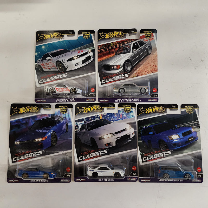 Complete 5 Car Set * 2024 Hot Wheels MODERN CLASSICS Car Culture Case E