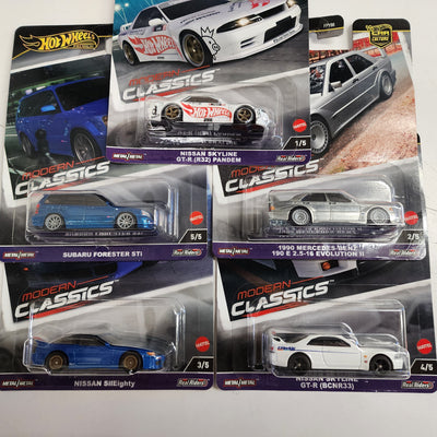 Complete 5 Car Set * 2024 Hot Wheels MODERN CLASSICS Car Culture Case E