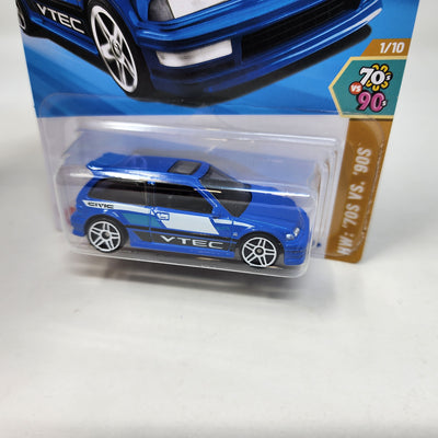 '90 Honda Civic EF #28 * BLUE * 2025 Hot Wheels Case A