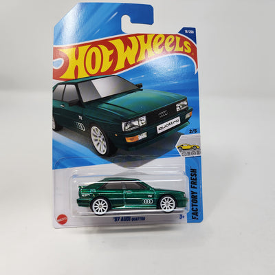 SUPER Treasure Hunt * '87 Audi Quattro #16 * Teal * 2025 Hot Wheels Case A