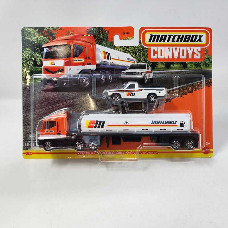 Cabover Box Trailer & 1977 Ford Courier * 2024 Matchbox Convoys Series Case L