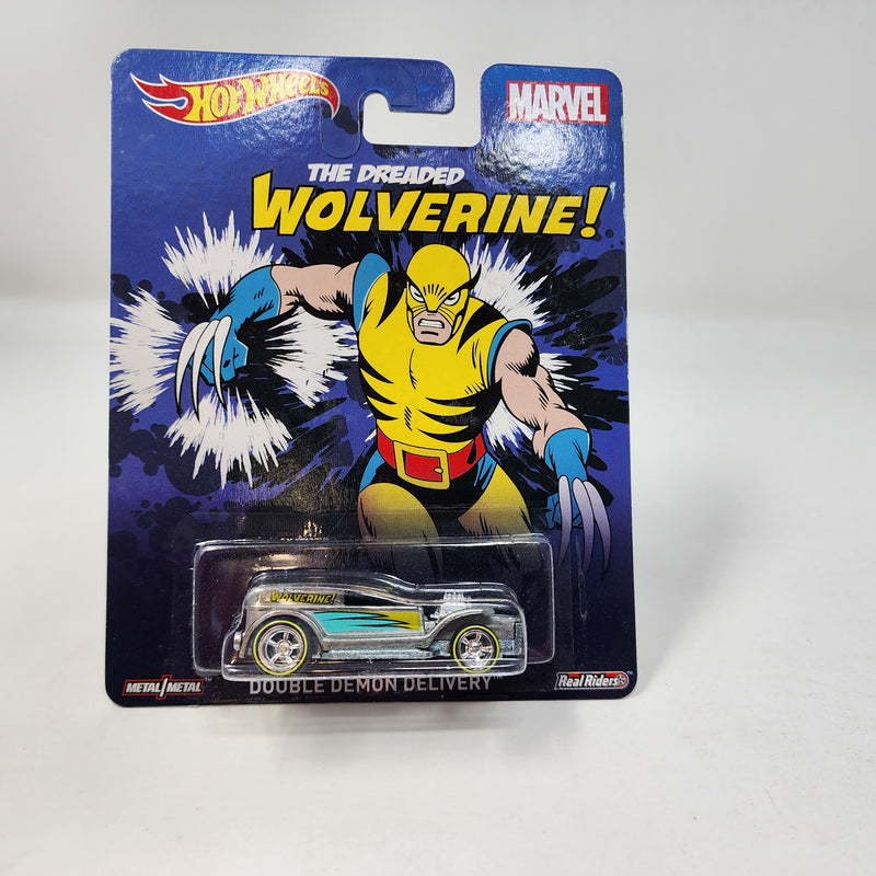 Double Demon Delivery Wolverine * Hot Wheels Pop Culture Marvel * BAD CARD