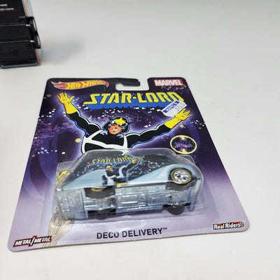 Deco Delivery Star-Lord * Hot Wheels Pop Culture Marvel * BAD CARD