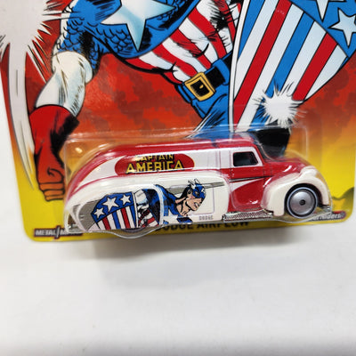 '38 Dodge Airflow Captain America * Hot Wheels Pop Culture Marvel * BAD CARD