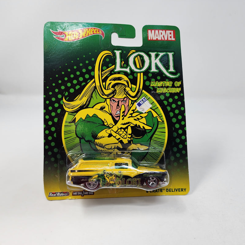 8 Crate Delivery Loki * Hot Wheels Pop Culture Marvel * BAD CARD