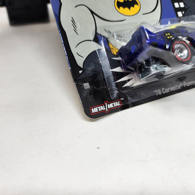 '78 Chevy Corvette Funny Car Batman * Hot Wheels Pop Culture DC Comics * BAD CARD