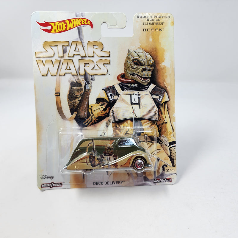 Deco Delivery Bossk * Hot Wheels Pop Culture Star Wars * BAD CARD