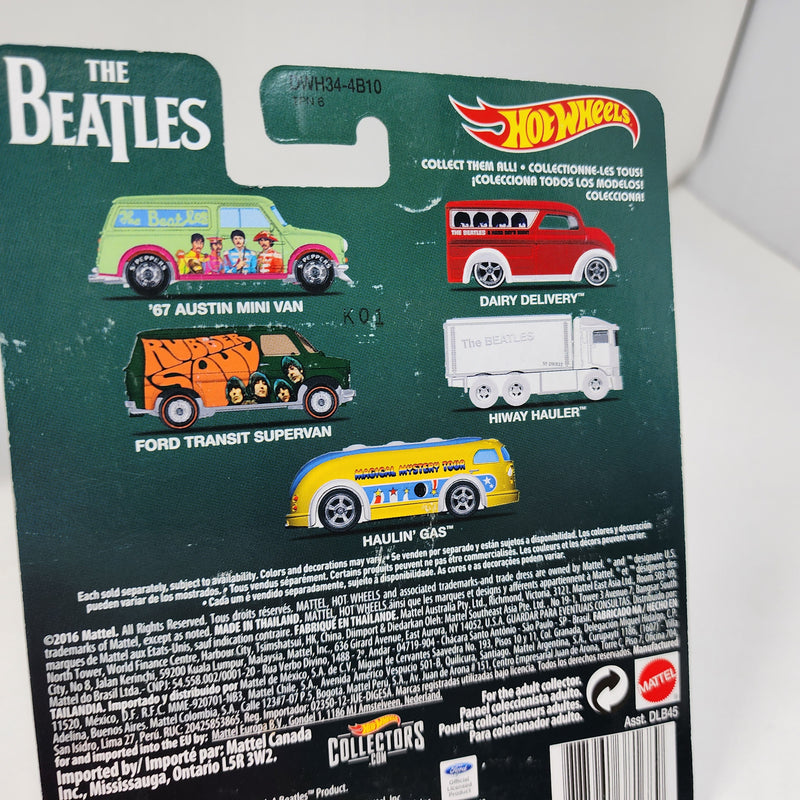 Ford Transit Supervan The Beatles * Hot Wheels Pop Culture * BAD CARD