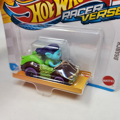 Branch Trolls Dream Works * Hot Wheels Racer Verse * BAD CARD