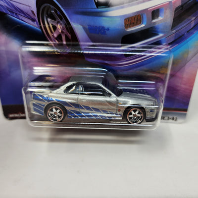 Brian's Nissan Skyline GT-R BNR34 * Hot Wheels Fast & Furious Fast Imports