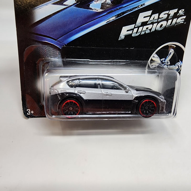 Subaru WRX STi * Silver/Black * Hot Wheels Fast & Furious