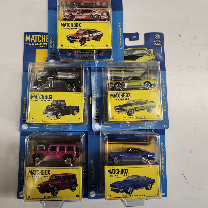 Complete 5 Car Set from Case Z * 2024 Matchbox Collectors