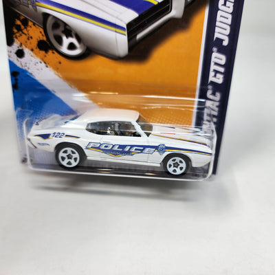 '69 Pontiac GTO Judge #165 * WHITE * Hot Wheels 2012