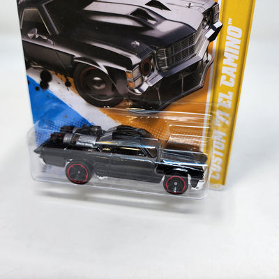 Custom '71 El Camino #49 * Black * Hot Wheels 2012