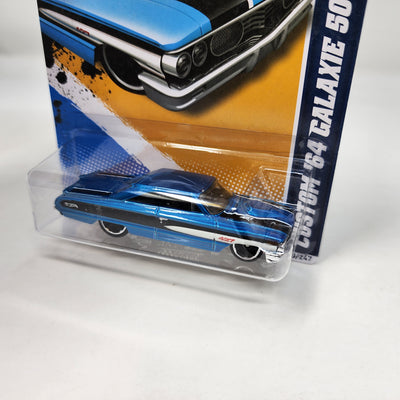 Custom '64 Ford Galaxie 500 #113 * Blue * Hot Wheels 2012