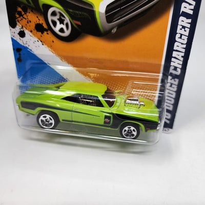 '70 Dodge Charger R/T #83 * Green * Hot Wheels 2012