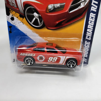 '11 Dodge Charger R/T #161 * RED * Hot Wheels 2012