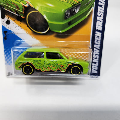 Volkswagen Brasila #155 * Green * Hot Wheels 2012