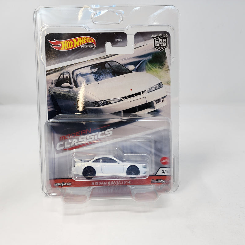 Nissan Silvia S14 * WHITE * Hot Wheels MODERN CLASSICS 2 Car Culture