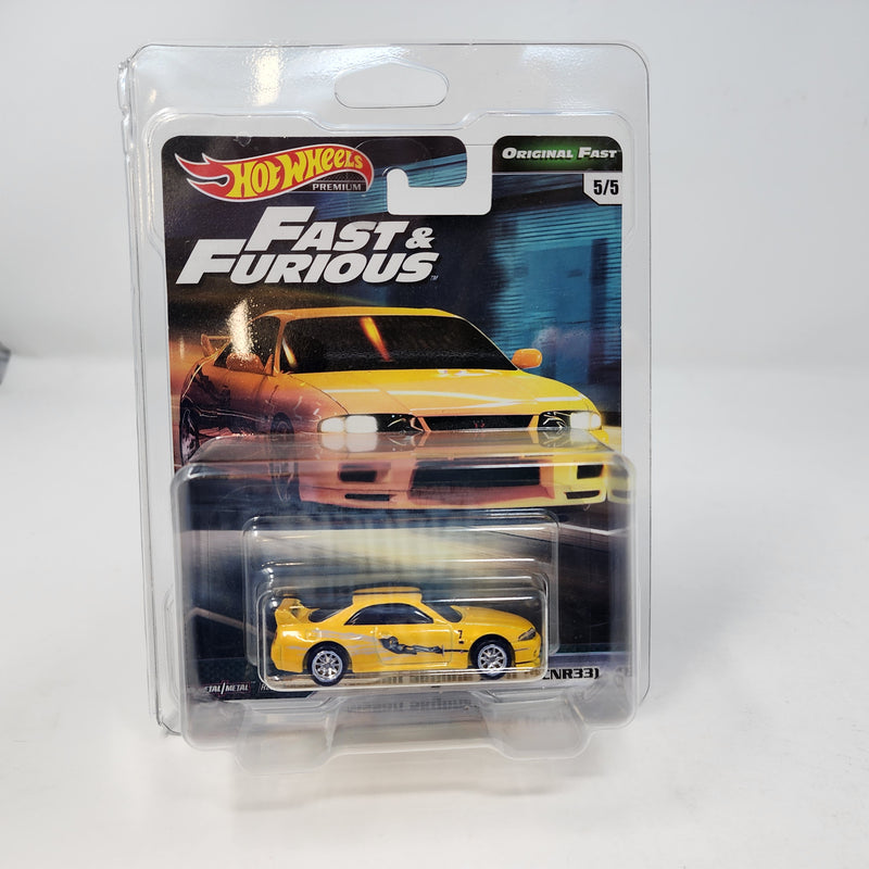 Nissan Skyline GT-R BCNR33 * Yellow * Hot Wheels Fast & Furious Original Fast