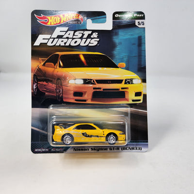 Nissan Skyline GT-R BCNR33 * Yellow * Hot Wheels Fast & Furious Original Fast