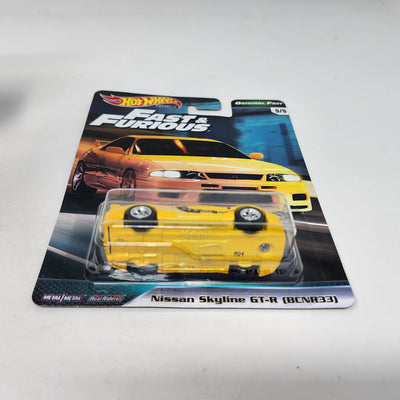 Nissan Skyline GT-R BCNR33 * Yellow * Hot Wheels Fast & Furious Original Fast