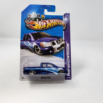 Nissan Titan #164 * Blue * Hot Wheels 2013