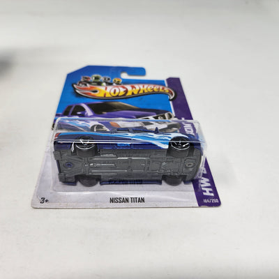 Nissan Titan #164 * Blue * Hot Wheels 2013