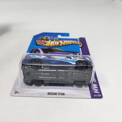 Nissan Titan #164 * Blue * Hot Wheels 2013