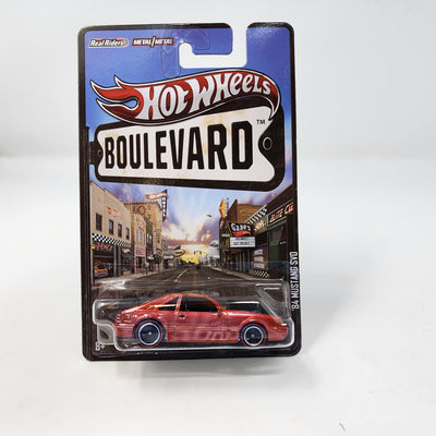 '84 Ford Mustang SVO * RED * Hot Wheels Boulevard Series