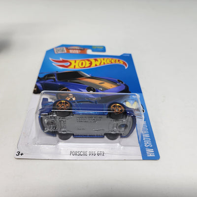 Porsche 993 GT2 #114 * BLUE * 2016 Hot Wheels