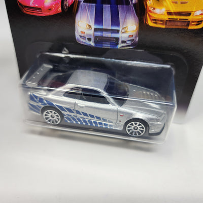 Nissan Skyline GT-R R34 * 2 FAST 2 Furious Movie * Hot Wheels Fast & Furious