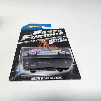 Nissan Skyline GT-R R34 w/ BLACK WING * 2 FAST 2 Furious Movie * Hot Wheels Fast & Furious