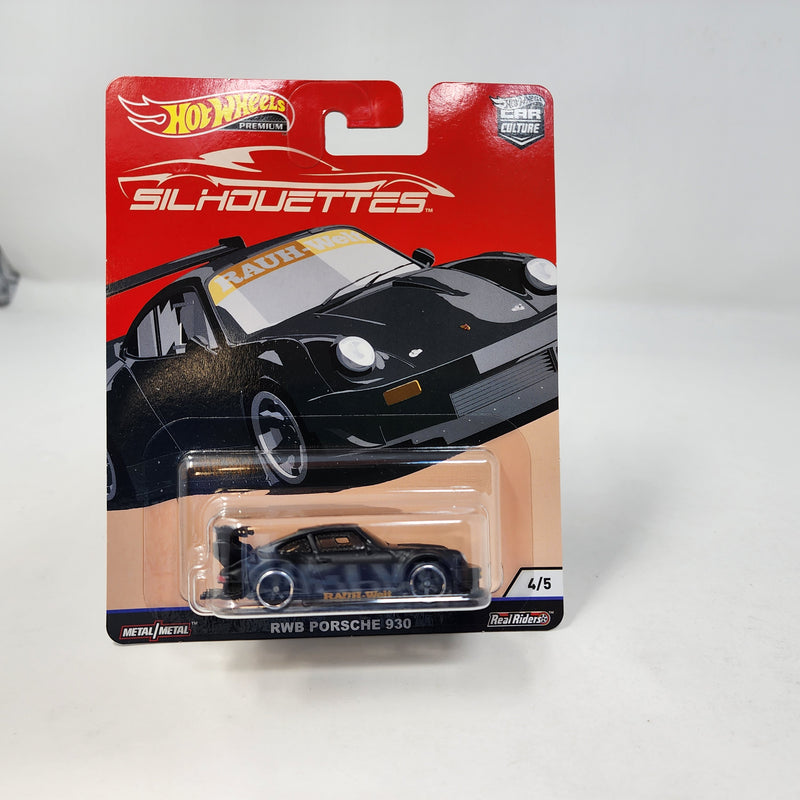 RWB Porsche 930 * BLACK * Hot Wheels Car Culture Silhouettes