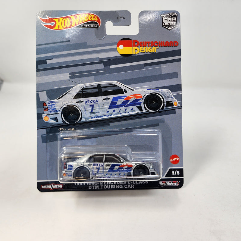 1994 AMG-Mercedes C-Class DTM * Silver * Hot Wheels Deutschland Design 2 Car Culture