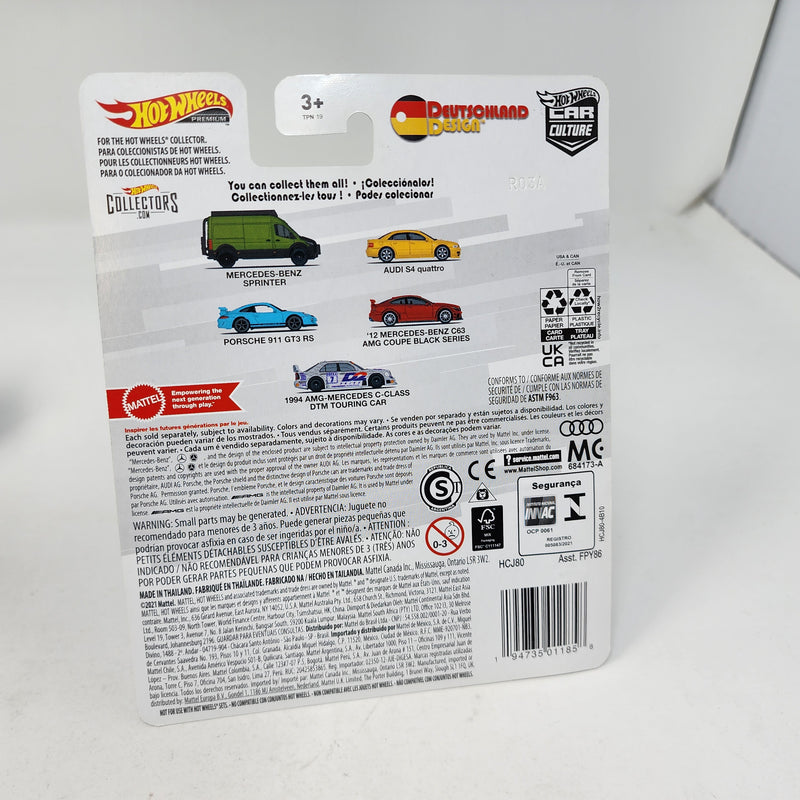 1994 AMG-Mercedes C-Class DTM * Silver * Hot Wheels Deutschland Design 2 Car Culture