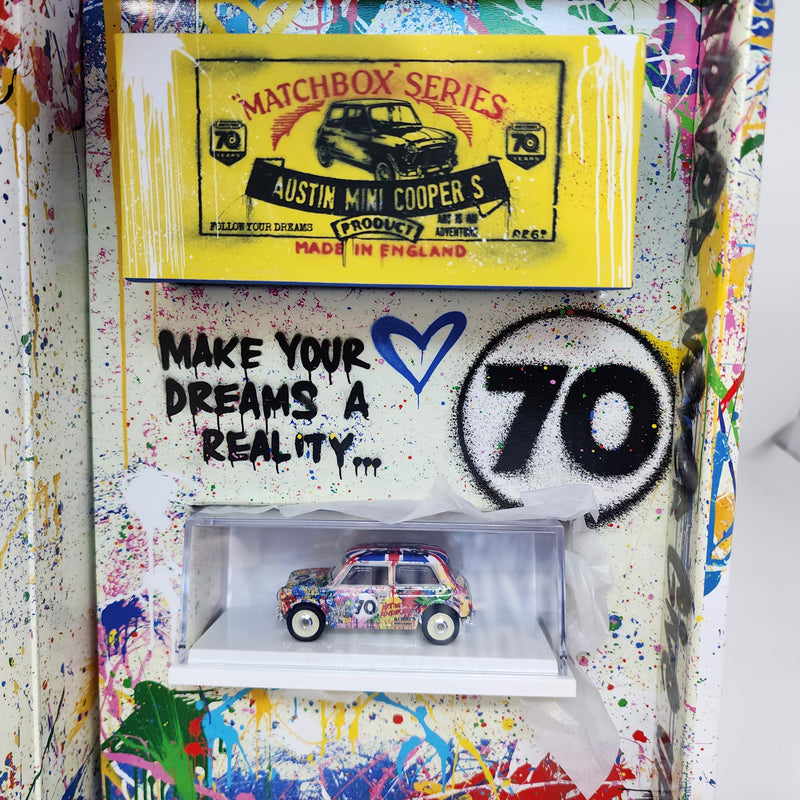 X Mr Brainwash Creations Exclusive 1964 Austin Mini Cooper S * Matchbox Mattel Creations