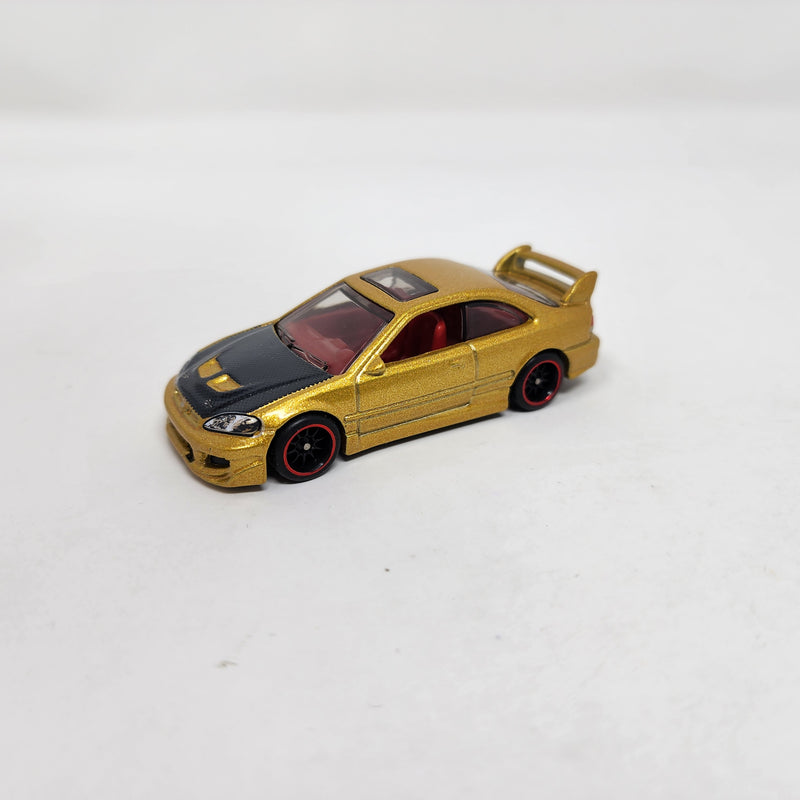 Honda Civic Si * Hot Wheels 1:64 scale Custom Build w/ Rubber Tires